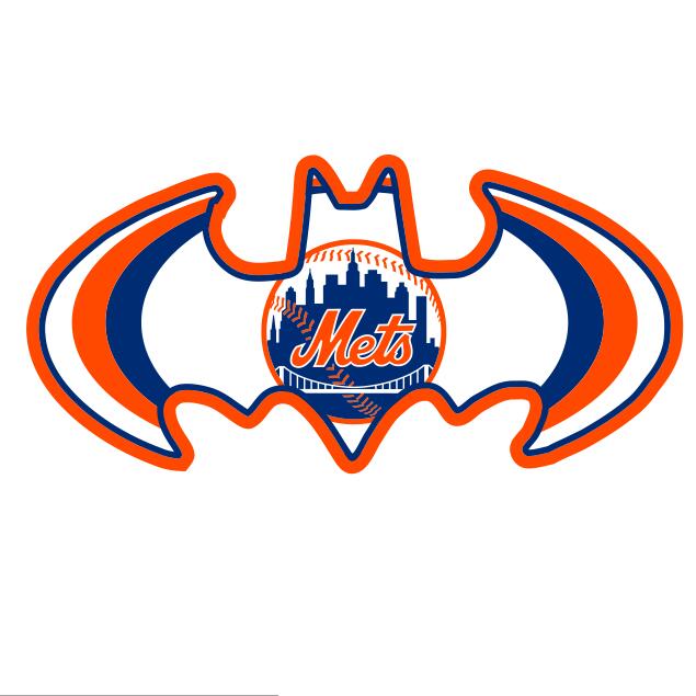 New York Mets Batman Logo fabric transfer
